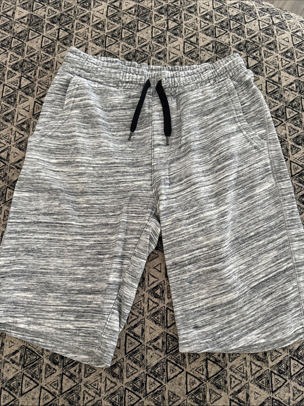 Old Navy Grey Space-Dye Drawstring Athletic Shorts